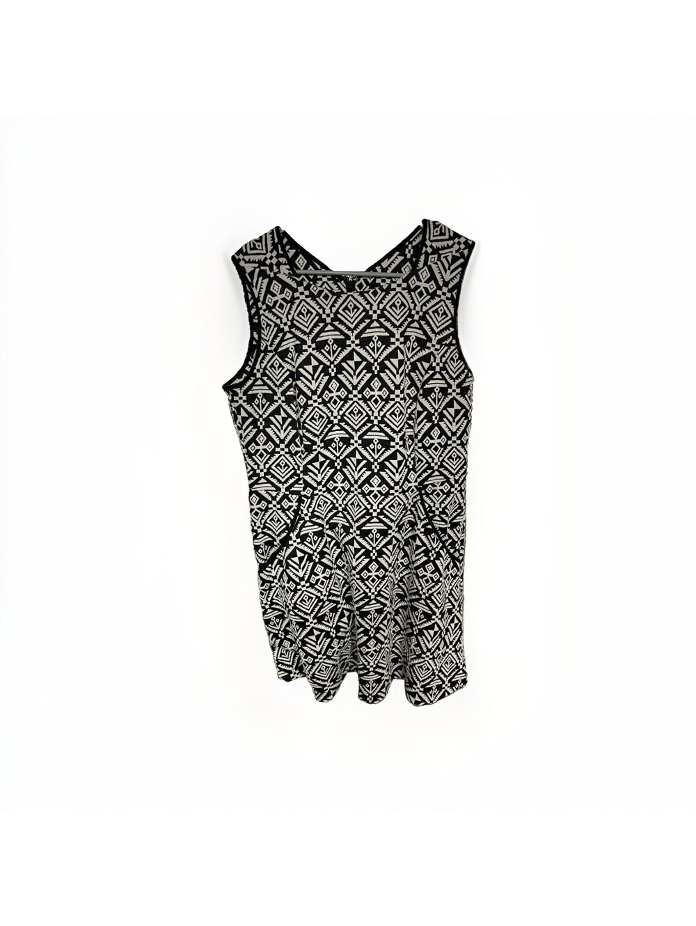 Sharagano Dress Black And White Sleeveless Women’s Size 14